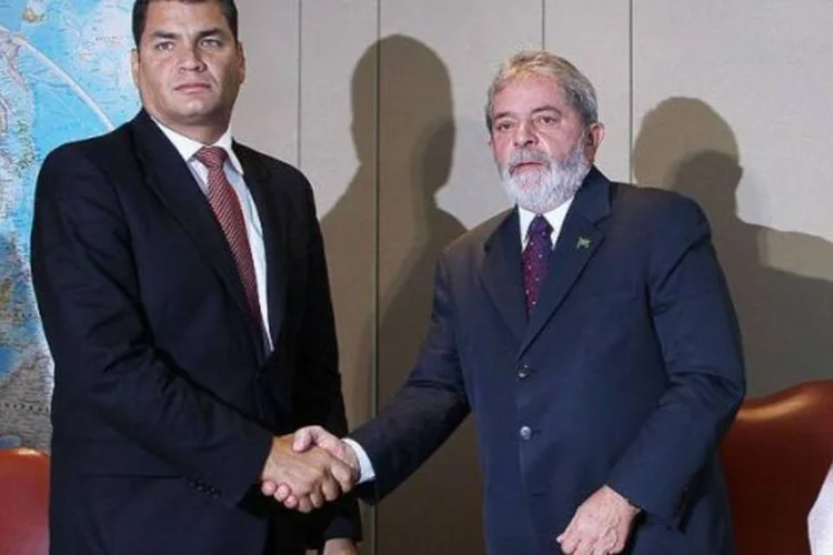 Rafael Correa e Lula em 2008 (Wikimedia Commons)