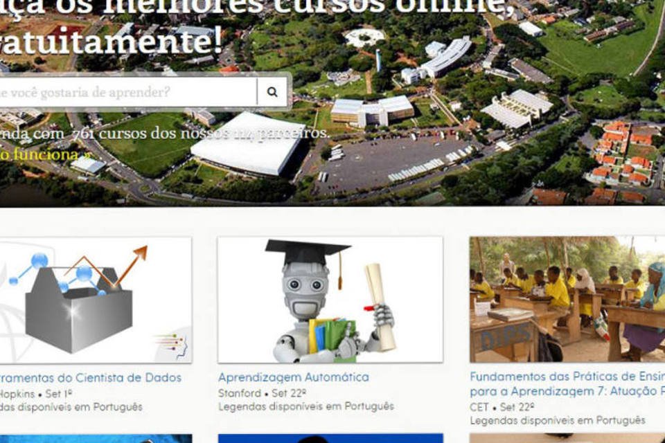 Plataforma de cursos online Coursera chega de vez ao Brasil