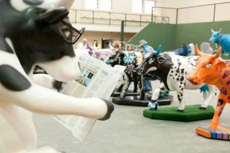 Criadas por artistas gaúchos, as vacas permanecerão até o dia 20 de novembro em exposição (.)