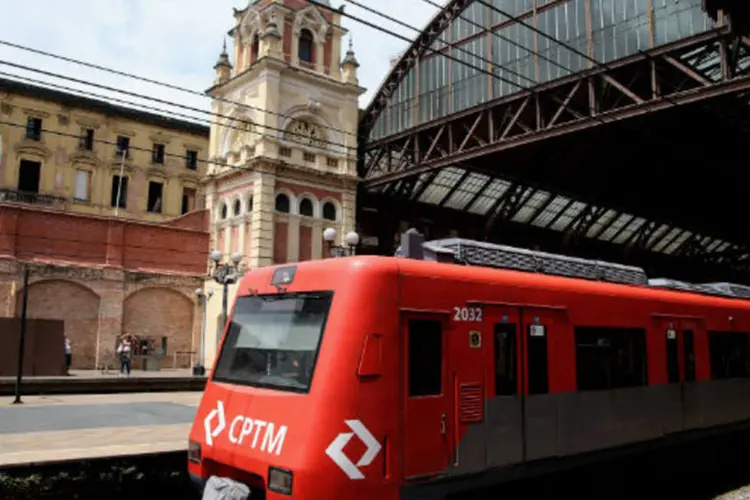 Trem de CPTM na estação da Luz, em São Paulo (Friedemann Vogel/Getty Images)