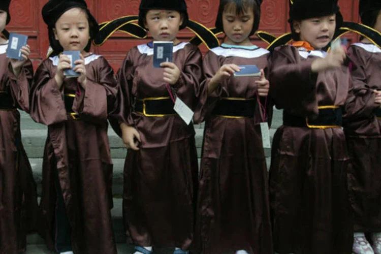Escola no interior da China: qualquer nota que não seja 10 é baixa (China Photos/Getty Images)