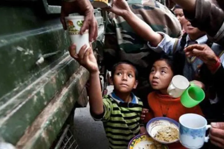 O Brasil é citado como exemplo de sucesso no combate à desnutrição infantil (Manan Vatsyayana/AFP)