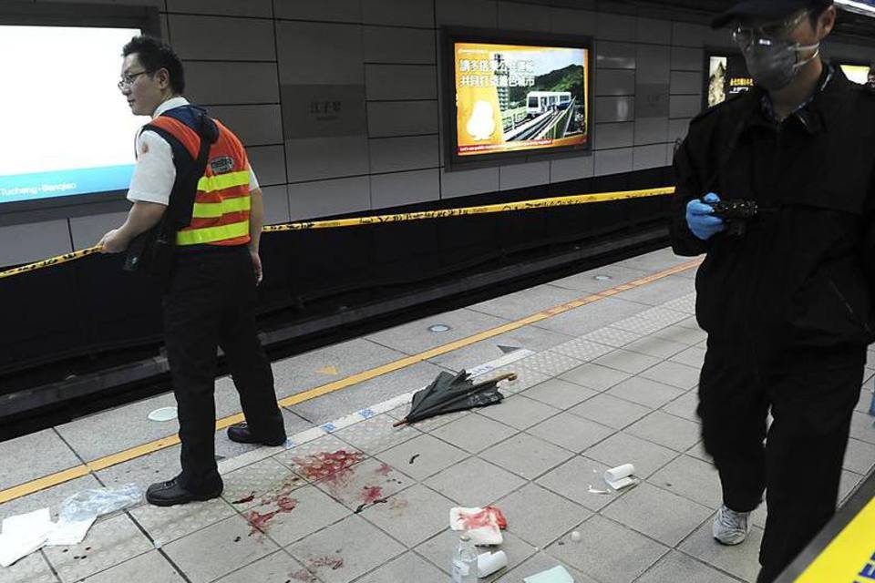 Ataque no metrô de Taiwan deixa 3 mortos e 22 feridos