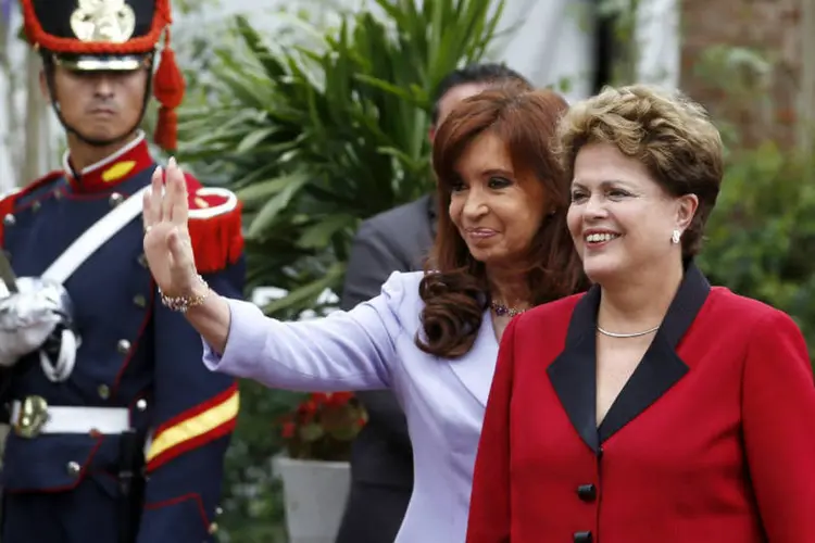 
	Dilma Rousseff e Cristina Kirchner: o Mercosul &eacute; estrat&eacute;gico diante do novo cen&aacute;rio mundial, disse Dilma
 (Enrique Marcarian/Reuters)