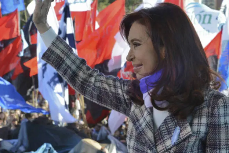 Cristina Kirchner: "Aqui o que sobra é boa fé, e temos demonstrado isso cuidando das nossas dívidas" (REUTERS/Argentine Presidency/Handout via Reuters)