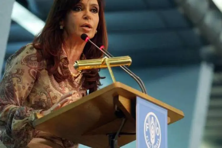 
	Cristina Kirchner: a&nbsp;mudan&ccedil;a de nome &eacute; uma iniciativa do chefe de governo do munic&iacute;pio de Posadas, cidade pr&oacute;xima ao est&aacute;dio, Orlando Franco.
 (Handout/Getty Images)