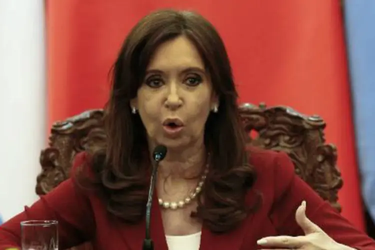 
	Cristina Kirchner: &quot;estamos falando de um investimento em mat&eacute;ria ferrovi&aacute;ria que n&atilde;o era feito h&aacute; mais de 50 anos&quot;
 (ROLEX DELA PENA/AFP)
