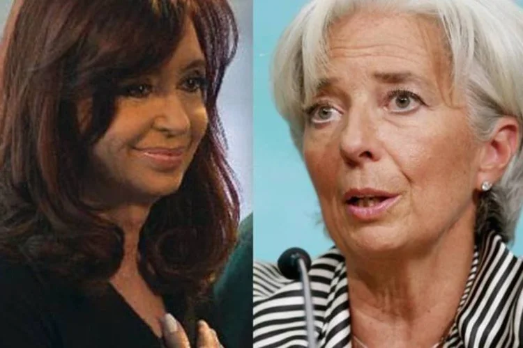 Cristina Kirchner, presidente da Argentina, e Christine Lagarde, presidente do FMI (Pablo Porciúncula/AFP/Chip Somodevilla/Getty Images)