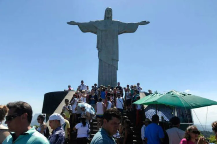 
	Por ser um cart&atilde;o postal brasileiro, o Cristo recebe um grande n&uacute;mero de visitantes diariamente
 (Tomaz Silva/Agência Brasil)