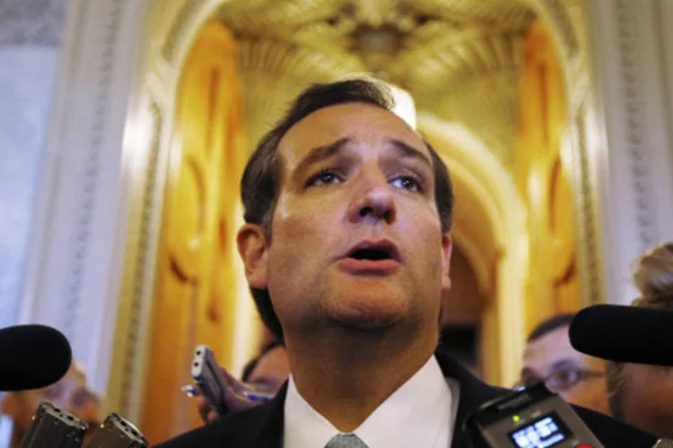 
	Ted Cruz: a queda de Trump pode ser atribu&iacute;da &agrave;s desist&ecirc;ncias de outros candidatos, que diminuiu o n&uacute;mero de alternativas aos eleitores
 (Jason Reed/Reuters)