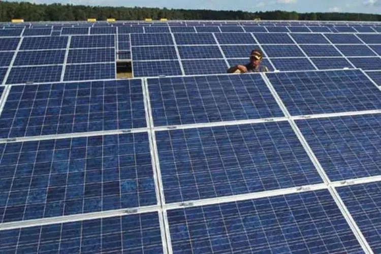 Usinas solares: tratam-se das primeiras usinas fotovoltaicas com outorgas do país a entrar em operação comercial (Sean Gallup/Getty Images)