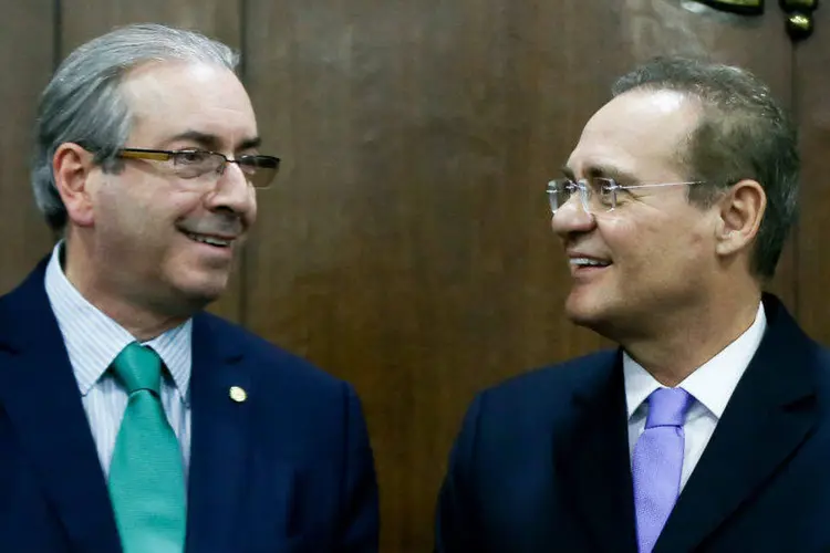 
	Eduardo Cunha e Renan Calheiros: parlamentares do PMDB s&atilde;o respons&aacute;veis pela tramita&ccedil;&atilde;o do processo de impeachment na C&acirc;mara e no Senado, respectivamente.
 (Lula Marques/ Agência PT/Fotos Públicas)