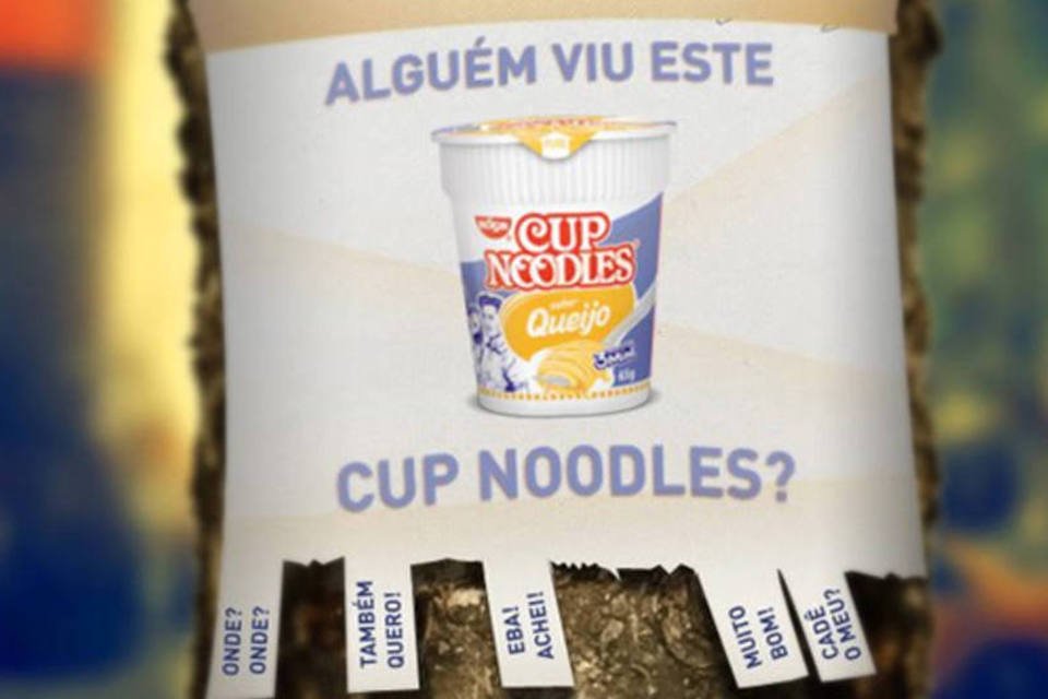 Cup Noodles relança sabores queijo, camarão e legumes