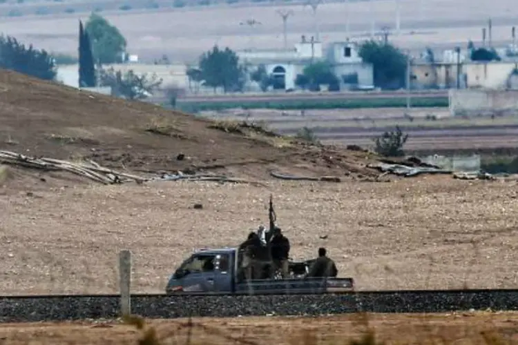 Curdos em Kobani: cidade está cercada pelo Estado Islâmico (EI) (AFP/AFP)