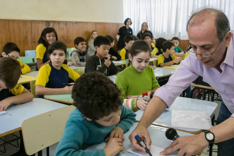 
	O n&iacute;vel de profici&ecirc;ncia dos alunos do 5&ordm; ano do ensino fundamental do Pa&iacute;s que estudaram um ano a mais foi de 11% a 14% melhor
 (Maurilio Cheli/ SMCS)