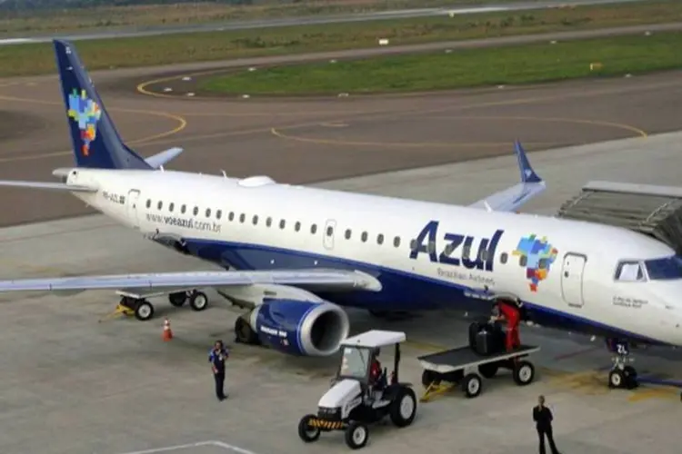 
	Empresa brasileira Azul: em agosto, a oferta da Azul subiu 33,15 por cento, segundo os dados mais recentes da Anac, entre os maiores percentuais de aumento
 (Mario Roberto Duran Ortiz/Wikimedia)