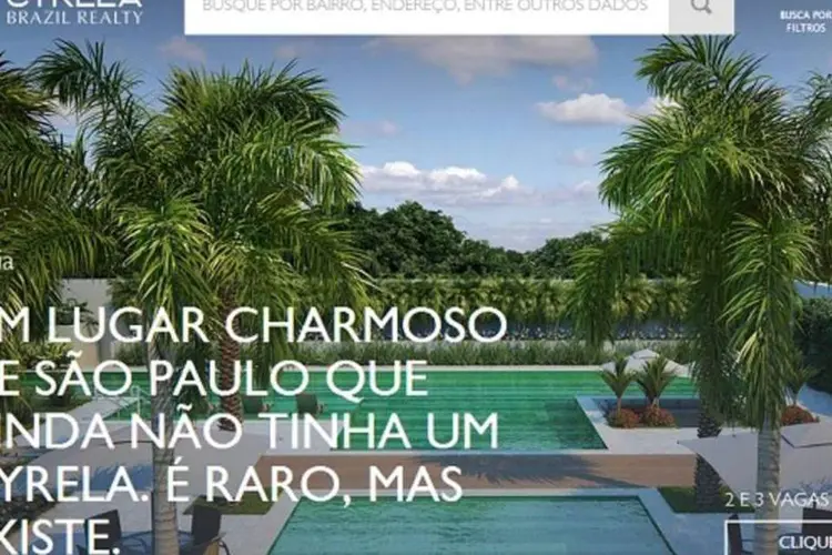 Novo site da Cyrela Brazil Realty: navegação dinâmica e personalizada está entre novidades (Reprodução)