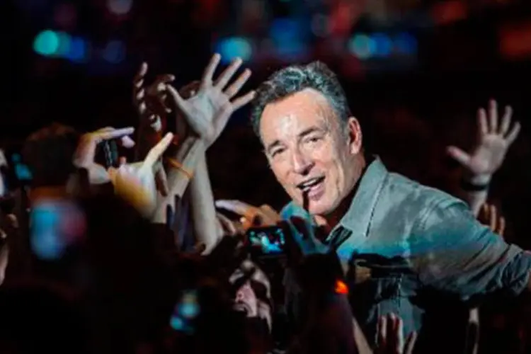 
	Bruce Springsteen durante show no Rock in Rio em 22 de setembro do ano passado
 (YASUYOSHI CHIBA/AFP)