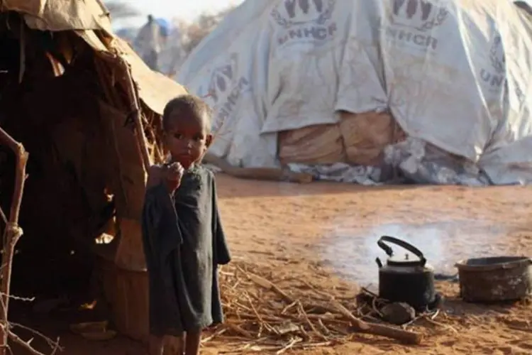 O Campo de refugiados de Dadaab, no Quênia: médicos estrangeiros deixaram o local (Oli Scarff/Getty Images)