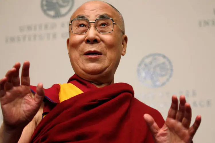 
	Dalai Lama: &eacute; a quarta visita do Dalai Lama a Obama na Casa Branca
 (Kevin Lamarque / Reuters)