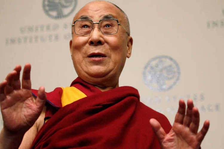 
	Dalai Lama: &eacute; a quarta visita do Dalai Lama a Obama na Casa Branca
 (Kevin Lamarque / Reuters)
