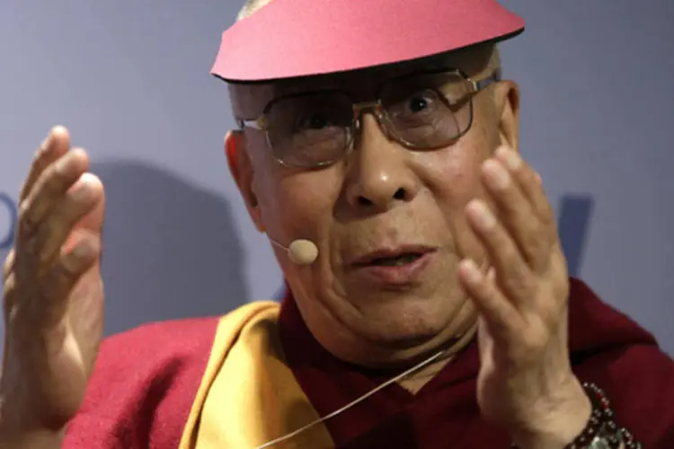 Dalai Lama participa de evento nos Estados Unidos em 20 de fevereiro de 2014 (Gary Cameron/Reuters)