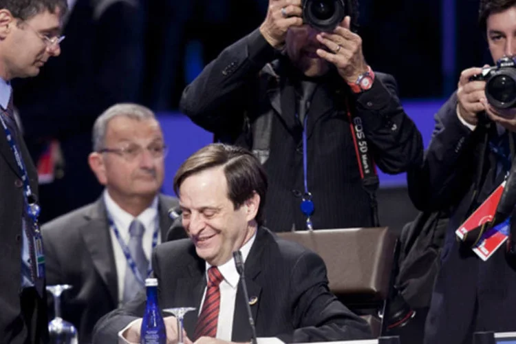 O vice-primeiro-ministro de Israel, Dan Moridor: a última vez que israelenses e palestinos negociaram foi em setembro de 2010 (Brendan Smialowski/ Getty Images)