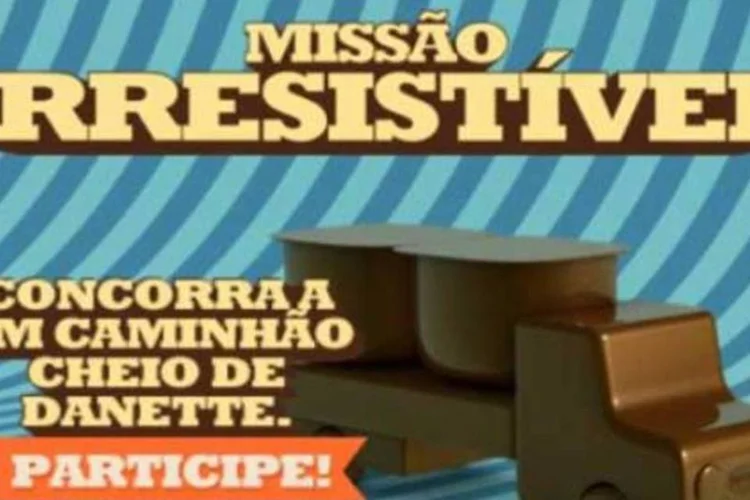 Danette: promoção no Facebook dará ao ganhador um caminhão do iogurte (Divulgação)