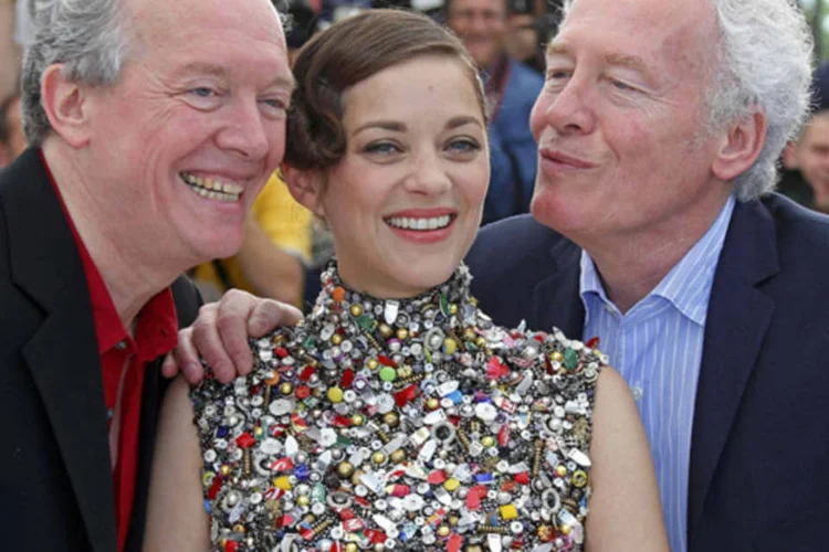 Irmãos Dardenne e Marion Cotillard: Jean-Pierre e Luc Dardenne são figuras conhecidas de Cannes e já ganharam a Palma de Ouro (Yves Herman/Reuters)