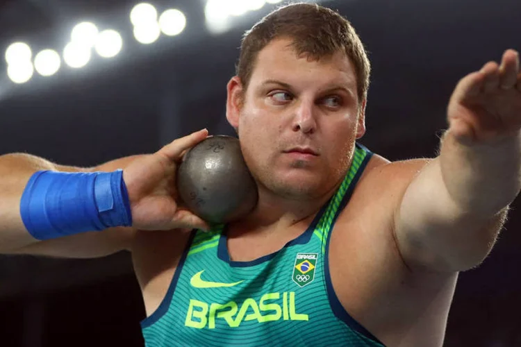 Darlan Romani, atleta de arremesso de peso, levantou 300 mil reais em uma vaquinha online (Kai Pfaffenbach / Reuters/Reuters)
