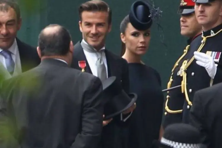 David e Victoria Beckham já estão no casamento (Getty Images)