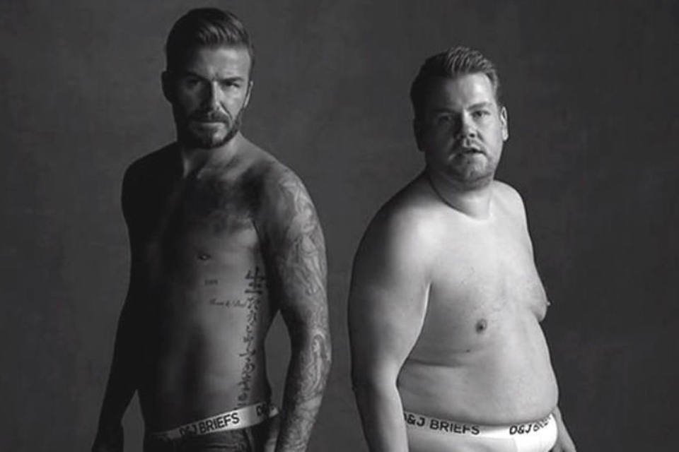 Comediante e David Beckham tiram sarro dos anúncios de cueca