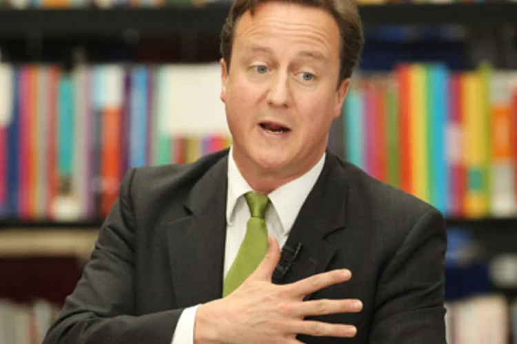 O premiê britânico David Cameron: `sempre quis ficar fora do euro porque defendo uma política econômica britânica´ (Getty Images)