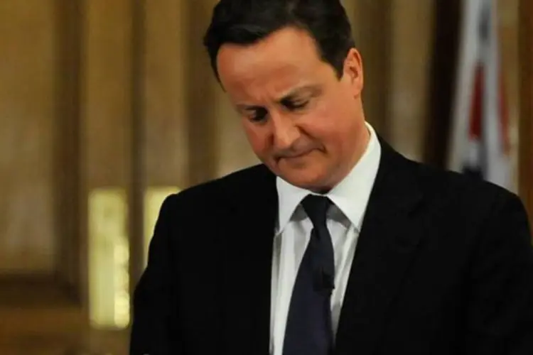 O primeiro-ministro David Cameron: 50 mil desempregados no sistema de saúde (Getty Images)