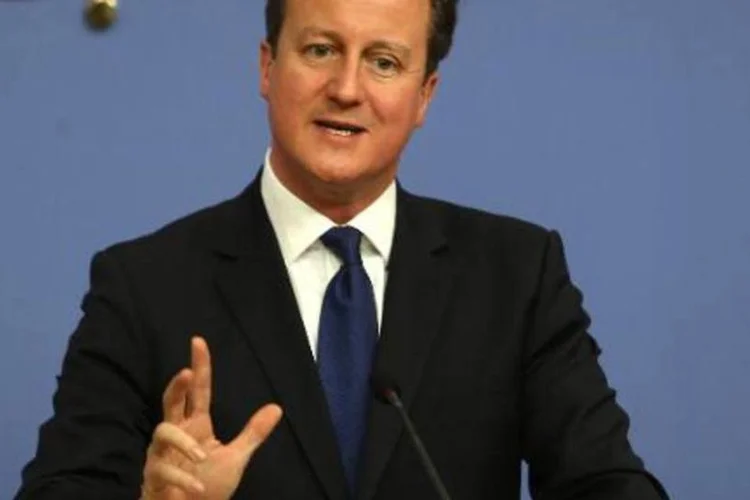 
	O premier brit&acirc;nico, David Cameron: primeiro-ministro admitiu que, como indicam as pesquisas de inten&ccedil;&otilde;es de voto, os resultados poderiam n&atilde;o ser t&atilde;o claros
 (Adem Altan/AFP)