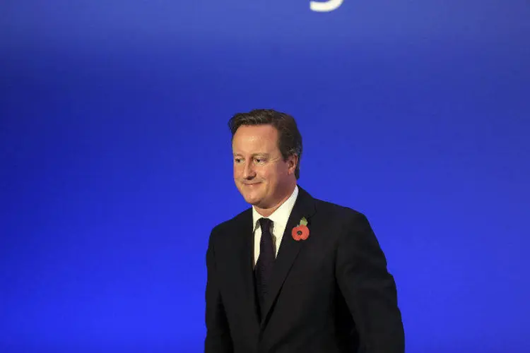 O premiê britânico David Cameron: país não tem intenção de pagar os 2,1 bilhões de euros cobrados pela UE (Lynne Cameron/Pool/Reuters)
