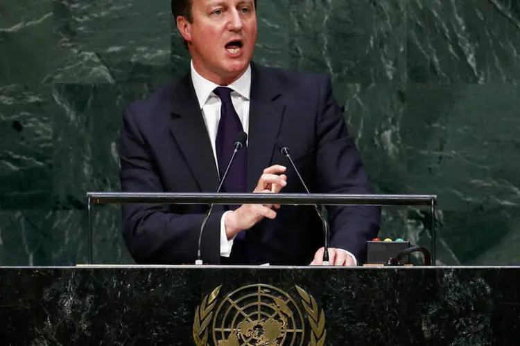David Cameron discursa durante a 69ª Assembleia Geral da ONU (Lucas Jackson/Reuters)