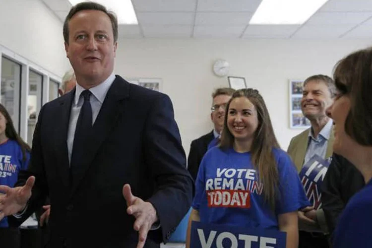 
	Brexit: restando um dia para o crucial plebiscito, Cameron opinou que o Reino Unido se transformar&aacute; em &quot;um pa&iacute;s insulano e mais fechado&quot;
 (Adrian Dennis / Reuters)