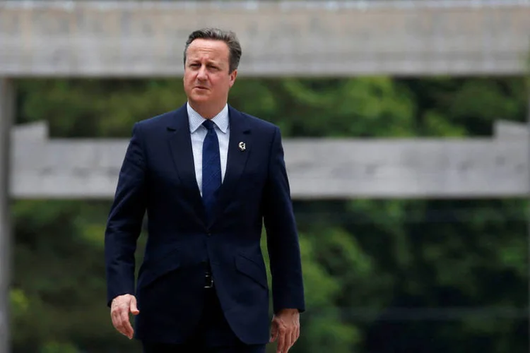 
	David Cameron: a campanha do referendo estava cada vez mais tensa e nesta sexta-feira os pedidos por modera&ccedil;&atilde;o foram multiplicados
 (Toru Hanai / Reuters)