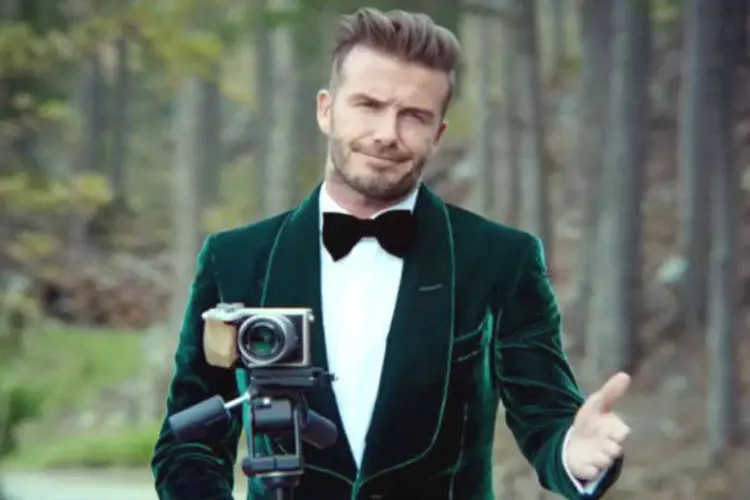 
	David Beckham em comercial do seu u&iacute;sque: um dos destaques da semana
 (Reprodução)