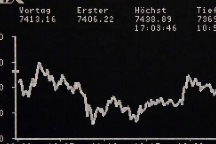 Índice DAX na bolsa de valores de Frankfurt, na Alemanha (Remote/Lizza May-David/Reuters)