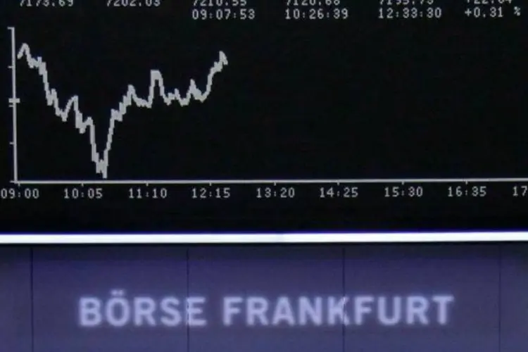 Índice DAX na bolsa de valores de Frankfurt, na Alemanha (Amanda Andersen/Reuters)