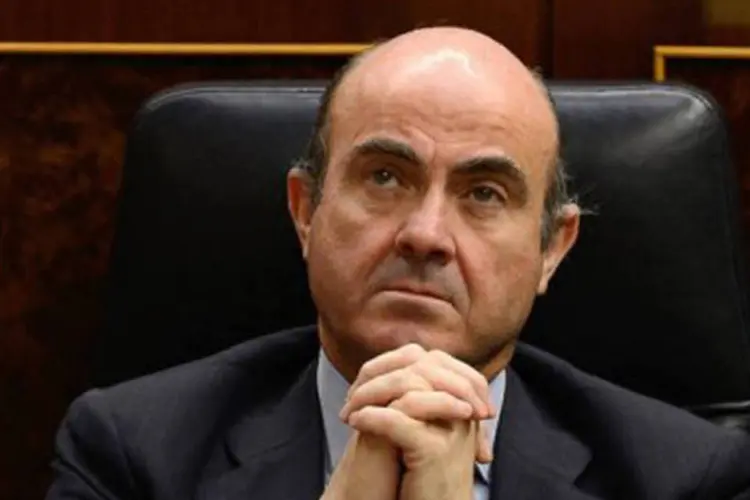O ministro espanhol da Economia, Luis De Guindos: Ele acredita que a Espanha irá se recuperar mais rápido do que o previsto  (Dani Pozo/AFP)