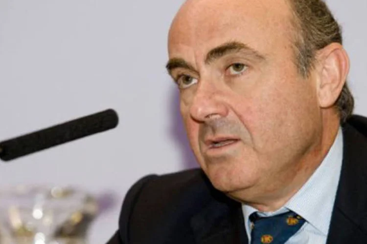 
	&quot;O setor exportador &eacute; a principal fonte de recupera&ccedil;&atilde;o econ&ocirc;mica para a Espanha&quot;, afirmou De Guindos
 (©AFP / Leon Neal)