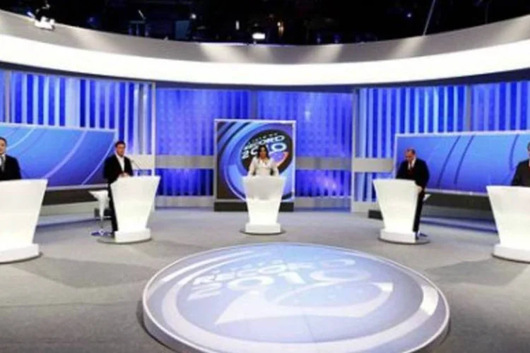Candidatos ao Governo de São Paulo, durante o debate na Rede Recod (.)