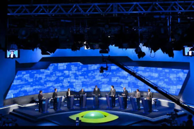 Debate da Band com os candidatos à Prefeitura de São Paulo, agosto de 2012 (Divulgação)