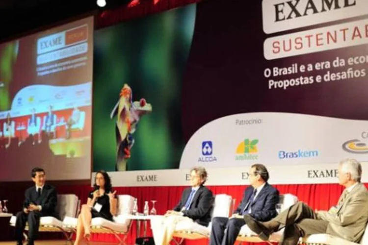 Especialistas discutem infraestrutura e meio ambiente no EXAME Fórum Sustentabilidade. (Alexandre Battibugli/EXAME)