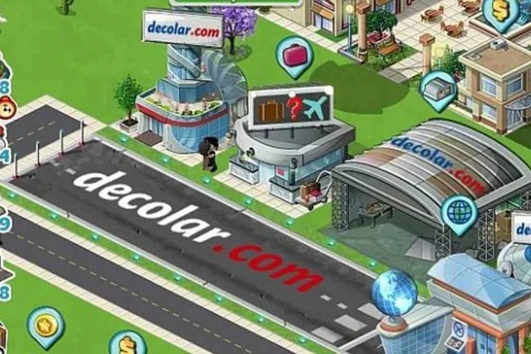 Aeroporto da Decolar.com no jogo social MegaCity (foto/Reprodução)