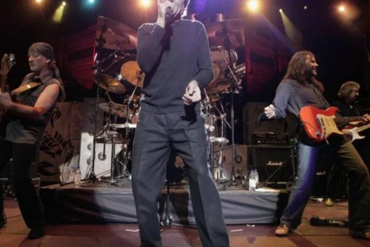 A formação do Purple que se apresentará no Brasil será com Ian Gillan (vocal), Roger Glover (baixo), Ian Paice (bateria), Steve Morse (guitarra) e Don Airey (teclados) (Jo Hale/Getty Images)