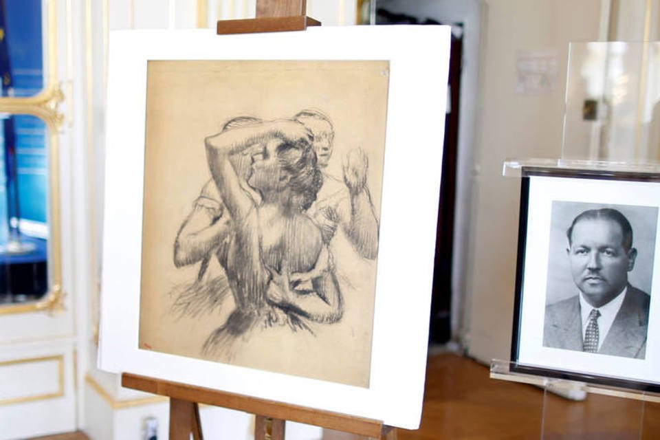 Desenho de Degas roubado por nazistas será leiloado em julho